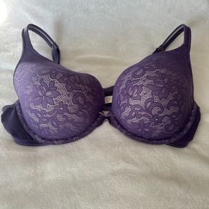 Cacique Boost Plunge Lace Bra -  Purple 38DD